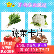 Autism autism ABA teaching practice card Vegetable card Childrens rehabilitation training teaching aids