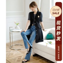 En light luxury customization easy get good clothes workplace royal elder sister wear organ pleated commuter vest skirt