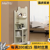 Danish MeiYiLi design corner cabinet corner shelf living room corner Changhong glass light luxury triangle cabinet