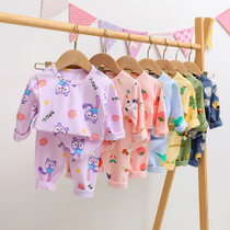 Boys and girls autumn clothes and long johns suit pure cotton baby boys and childrens thermal underwear cotton infants and young children