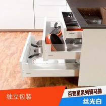 Austria original Blum blum household hardware damping drawer riding pump complete specifications mercerized white series