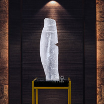 Hemp Noodle Vertical Swing Piece Home Door Hall Hotel Aisle Xuan Guan Restaurant Sales Hall Commercial Center Abstract Sculpture