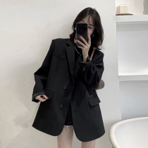 Black Little Suit Costume Women Spring and Fall 2023 New Advanced Class Fashion Leisure Small White Suit