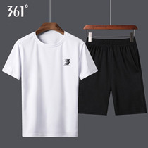 361 sports suit men's 2022 summer short sleeve t-shirt pants shorts two-piece running sportswear casual wear