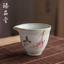 Ruyao Fair Cup Ceramic Tea Sea Kung Fu Tea set Accessories Tea separator Fair Cup Tea leak Cup Tea leak set
