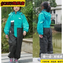 Waterproof childrens one-piece waterproof protective one-piece raincoat outdoor windbreaker baby raincoat student child rush