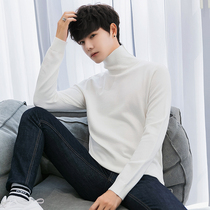 Turtleneck Sweater Men Korean Slim base shirt Autumn and Winter Thickening Tide 2019 New Knitting Sweater