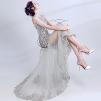 Angel wedding clothes name Yuanyuan Grey Birthday Party will be sent to the gig Tails Wedding Dresses Evening Dress Wholesale 687
