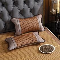 Hot sale summer ice silk mat buckwheat pillow home student pillow cervical spine sleep pillow can be removed and washed