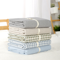 Washed cotton bed sheet single piece cotton bedspread tatami student dormitory summer 2021 new 100 cotton customization