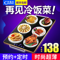 Caribbean square food insulation board Household warm cutting board Hot cutting board Warm vegetable treasure Hot dish plate bottom seat insulation table