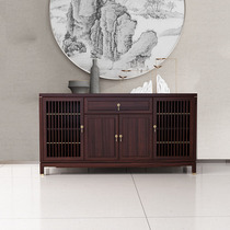 New Chinese porch cabinet ash wood entry entrance hall corridor corner porch corner porch storage side cabinet