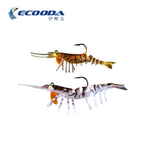 ECOODA MLS second generation with whisker simulation shrimp 76 102mm Road Asian bait lures long-legged soft bait fake shrimp