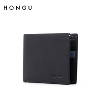 Red Valley 2020 new mens wallet leather short top layer cowhide card wallet business card holder with drivers license