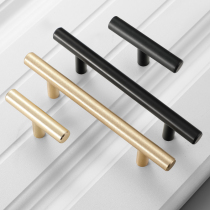 Black puller door modern simple about Nordic Chinese pastoral drawer lengthened little handle gold cabinet door handle