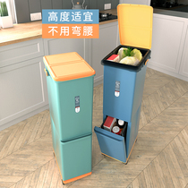 Trash can large home bedroom living room toilet kitchen office light luxury gap with lid toilet bucket paper basket