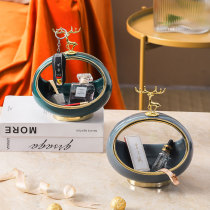 Light Extravagant Gold Deer Head Containing Swing of the Genguan Key Living Room Room Home Ceramics Tabletop Decorations Qiao relocating