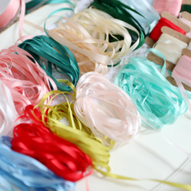 Added light blue 14-color ultra-thin silk ribbon width 0 2CM shot a piece for 10 meters