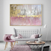 Home living room framed abstract oil painting light luxury three-dimensional wall painting hand-painted simple modern porch decorative painting