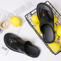 Mens Wide Foot Sandals 2022 Summer New Clip Toe Breathable Dual Purpose Slippers Casual Flip-Flop Dad Beach Shoes