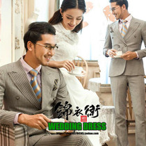 Korean version of the studio theme suit new photo slim suit suit studio wedding photo photography mens dress