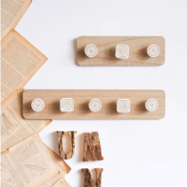 JK Mu space Nordic modern printing door wall clothing storage hook rack porch wall decoration frame