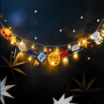 Kindergarten classroom ring creation space hanging planet theme activity decoration childrens room astronaut pull flag