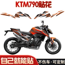 Suitable for KTM790 modified full car decal duke790 body stickers paper pull flower version of personalized print