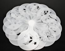 Plastic pull flower mold Coffee printing model Fancy coffee 16 coffee pull flower abrasives Sprinkling abrasives