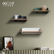 Wall ins shelf macaron Nordic minimalist modern bedroom living room wall wall solid wood dining room wall decoration