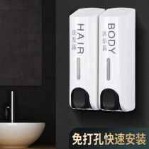 Hotel bathroom manual soap dispenser Hotel bathroom Wall-mounted soap dispenser Single and double head soap dispenser free hole