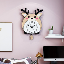 Net celebrity creative fashion cartoon home decoration clock wall clock living room modern minimalist clock personality wall clock
