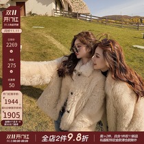 CC fur chaebol imported Tuscan fur one young new slim fur fur coat women