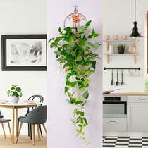 Green Leaf vine European style Garden Wind Wedding home Decorative Simulation Plant Foliage Wall-mounted the beam iron thread lotus rattan