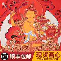 Trespassing Buddha Dang Kavench BodhisattBodhisattva Painter Nepal Handpainted Mythong Painted Living Room Decoration Painting