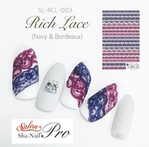 (Spot) Japanese sha-nail pro salon Elite version nail stickers multi-color lace