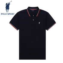 PoloSport Short-sleeved Polo Shirts Men Summer Simple Pure Color Leisure Skies Skirts Business T-shirts