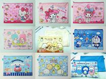 hello kitty cartoon cute file bag A4 multifunction capacity containing children zipped bag