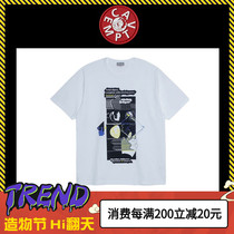 (Spot)CAVEMPT CE MD limited item Japanese street fashion brand men and women lovers graffiti short-sleeved T-shirt