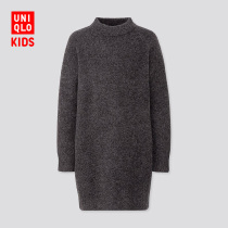 UNIQLO Kids Girls Soft Round Neck Dress (Long Sleeve) 422121 UNIQLO