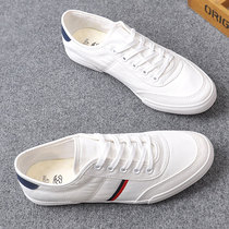 Summer Little White Shoes Mens Summer Sports Breathable Thin Bottom Casual Shoes Mens Cloth Shoes Teen Trends Soft Bottom Sails Mens Shoes Men