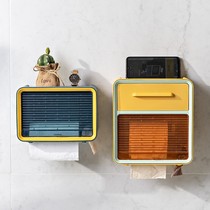 Punch-free creative waterproof paper towels toilet paper box toilet paper box toilet toilet paper rack toilet paper rack