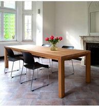 Nordic simple solid wood conference table modern log desk long table creative meeting table home table