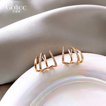 Unique Superior Sense Earrings 925 Silver Pin Earrings 2022 New Tide Ear Accessories Women Light Extravagant DESIGN