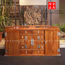 Hedgehog Pearwood Meal Newwood Furniture Redwood New Chinese Hedgehog Handle-style Dining Side Cabinet Locker