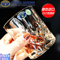 Czech BOHEMIA imported crystal glass foreign wine brandy xo wine bottle whisky wine glass with suit