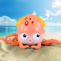 Walking octopus baby playing water toy electric shower baby bath artifact octopus toddler playing water girl