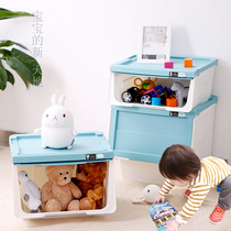 Tianma Co Ltd manufactures Hippo mouth front open plastic storage box Childrens toys clothing finishing storage box