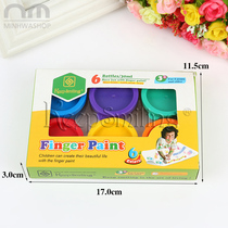 New childrens finger painting pigment Environmental protection safety washable painting set Baby toddler painting Graffiti printing painting