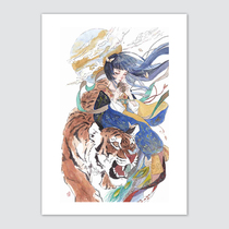 (New Product Special) New cutting-edge national tide artist Cheng Hui (Tomorrow 8 Young Girls Knowing Home) limited prints